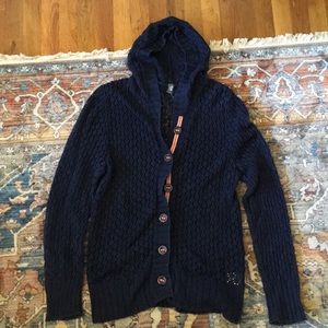Navy Knit Cardigan